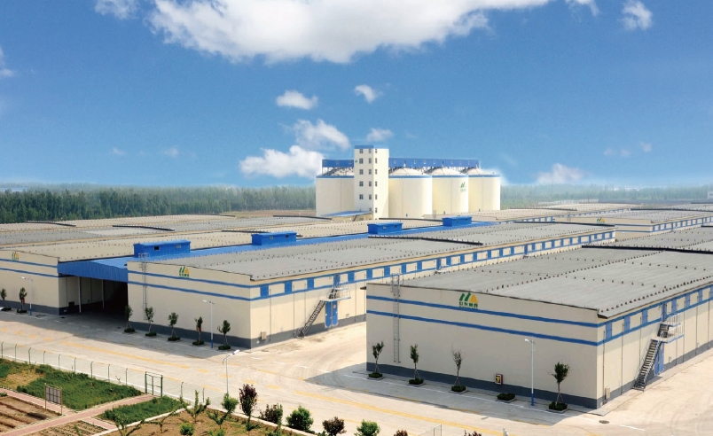 新建成的山東省魯中國家糧食儲備庫。