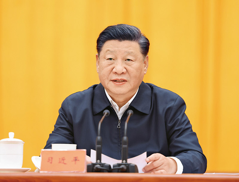 　2021年10月13日至14日，中央人大工作會議在北京召開。中共中央總書記、國家主席、中央軍委主席習(xí)近平出席會議并發(fā)表重要講話。 新華社記者 王曄/攝