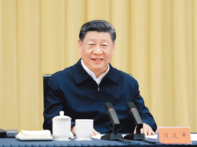2025年4月30日上午，中共中央總書記、國家主席、中央軍委主席習近平在上海主持召開部分省區(qū)市“十五五”時期經濟社會發(fā)展座談會并發(fā)表重要講話。 新華社記者 王曄/攝